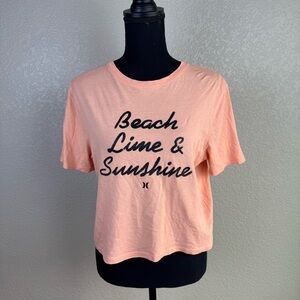 Hurley small beach lime and sunshine‎ tshirt